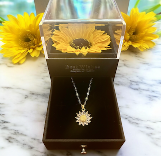 Eternal Sunflower Glow Necklace